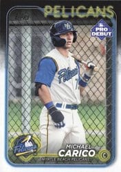 2024 Topps Pro Debut Base Set Michael Carico #PD-36 card