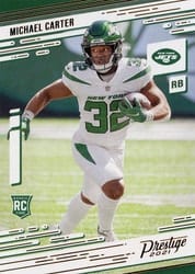 2021 Panini Chronicles Prestige Rookies Update Michael Carter #218 card