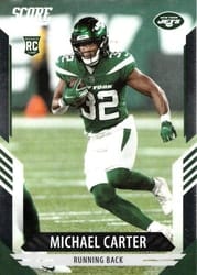 2021 Panini Chronicles Score Update Rookies Michael Carter #407 card