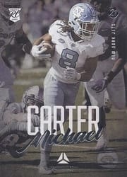 2021 Panini Luminance Base Set Michael Carter #127 card