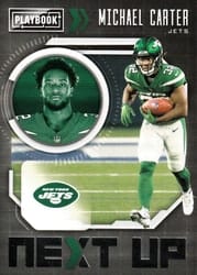 2021 Panini Playbook Next Up Michael Carter #NXT-MCA card