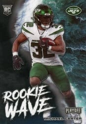 2021 Panini Playoff Rookie Wave Michael Carter #RW-MCA card