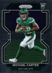 2021 Panini Prizm Base Set Michael Carter #365 card