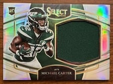 2021 Panini Select Jumbo Rookie Swatch Michael Carter #JS-MCA card