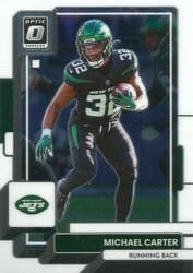 2022 Donruss Optic Base Set Michael Carter #152 card
