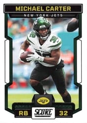 2023 Score Base Set Michael Carter #289 card