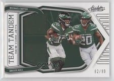 2022 Panini Absolute Team Tandem Materials Michael Carter / Breece Hall #TT-MB card