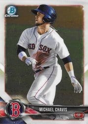 2018 Bowman Chrome Prospects Michael Chavis #BCP223 card