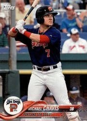 2018 Topps Pro Debut Base Set Michael Chavis #111 card