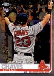 2019 Topps Chrome Update Base Set Michael Chavis #57 card