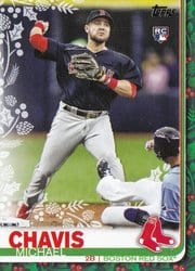 2019 Topps Holiday Base Set Michael Chavis #HW23 card