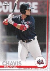 2019 Topps Pro Debut Base Set Michael Chavis #75 card