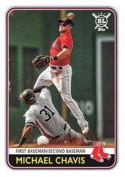 2020 Topps Big League Base Set Michael Chavis #41 card