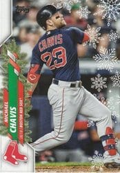 2020 Topps Holiday Base Set Michael Chavis #HW74 card