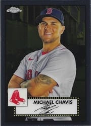 2021 Topps Chrome Platinum Anniversary Base Set Michael Chavis #154 card