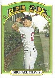 2021 Topps Heritage Base Set Michael Chavis #227 card