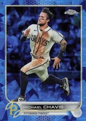 2022 Topps Chrome Sapphire Edition Base Set Michael Chavis #365 card