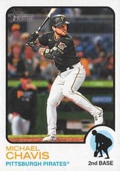 2022 Topps Heritage Base Set Michael Chavis #564 card
