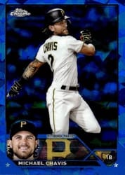 2023 Topps Chrome Sapphire Edition Base Set Michael Chavis #170 card