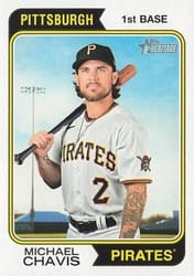 2023 Topps Heritage Base Set Michael Chavis #43 card