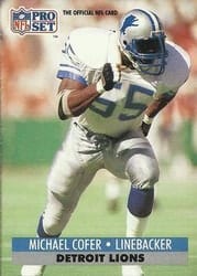 1991 Pro Set Base Set Michael Cofer #150 card