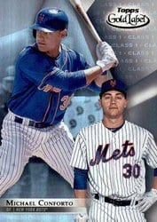 2018 Topps Gold Label Base Set Michael Conforto #66 card