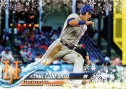 2018 Topps Holiday Base Set Michael Conforto #HMW16 card