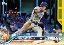 2018 Topps Opening Day Base Set Michael Conforto #67 card
