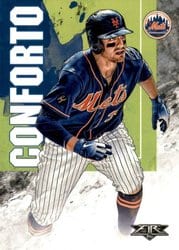 2019 Topps Fire Base Set Michael Conforto #177 card