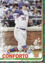 2019 Topps Holiday Base Set Michael Conforto #HW22 card