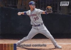 2020 Stadium Club Chrome Base Set Michael Conforto #8 card