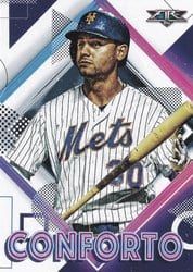 2020 Topps Fire Base Set Michael Conforto #66 card