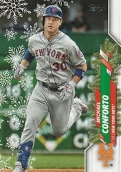 2020 Topps Holiday Base Set Michael Conforto #HW187 card