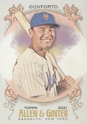2021 Topps Allen & Ginter Base Set Michael Conforto #175 card