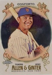 2021 Topps Allen & Ginter Chrome Base Set Michael Conforto #175 card