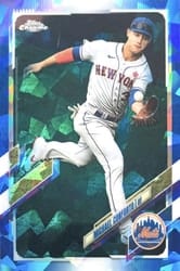 2021 Topps Chrome Sapphire Edition Base Set Michael Conforto #517 card