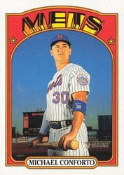 2021 Topps Heritage Base Set Michael Conforto #335 card