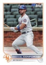 2022 Topps Mini Base Set Michael Conforto #37 card