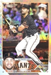 2023 Topps Chrome Logofractor Edition Base Set Michael Conforto #219 card