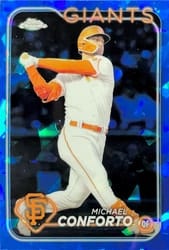2024 Topps Chrome Sapphire Edition Base Set Michael Conforto #504 card