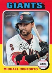 2024 Topps Heritage Base Set Michael Conforto #376 card