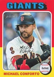 2024 Topps Heritage Mini Base Set Michael Conforto #376 card
