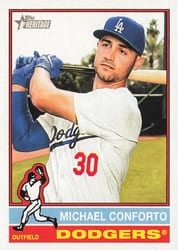 2025 Topps Heritage Base Set Michael Conforto #297 card