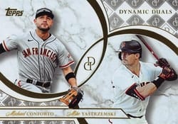 2024 Topps Dynamic Duals Base Dual Autographs Michael Conforto / Mike Yastrzemski #35A card