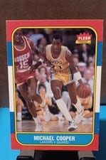 1986 Fleer Michael Cooper #17 card
