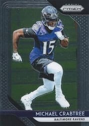 2018 Panini Prizm Base Set Michael Crabtree #187 card