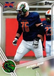 2020 Topps XFL Base Set Michael Dunn #118 card