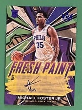 2022 Panini Court Kings Fresh Paint Autographs Michael Foster Jr. #FP-MFJ