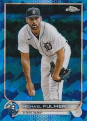 2022 Topps Chrome Update Sapphire Edition Base Set Michael Fulmer #US216 card