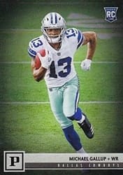 2018 Panini Base Set Michael Gallup #327 card